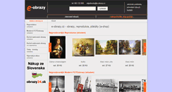Desktop Screenshot of e-obrazy.cz